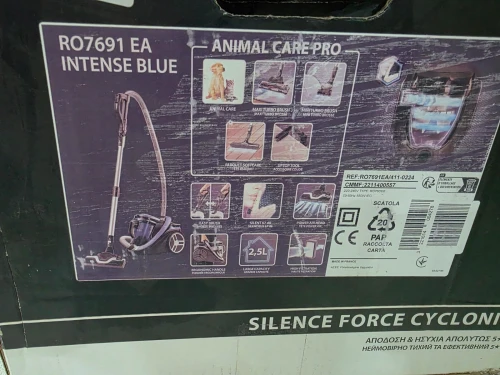 ASPIRATEUR ROWENTA SILENCE FORCE CYCLONIC 5 ÉTOILE ANIMAL CARE PRO SANS SAC 