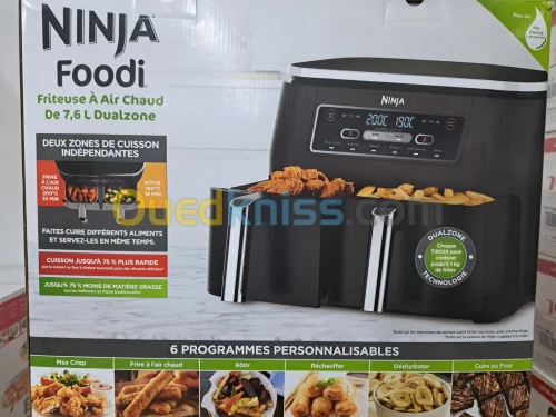 FRITEUSE NINJA AIR FRYER 7.6L 6PROGRAMME 2470WATT EUROPÉEN 
