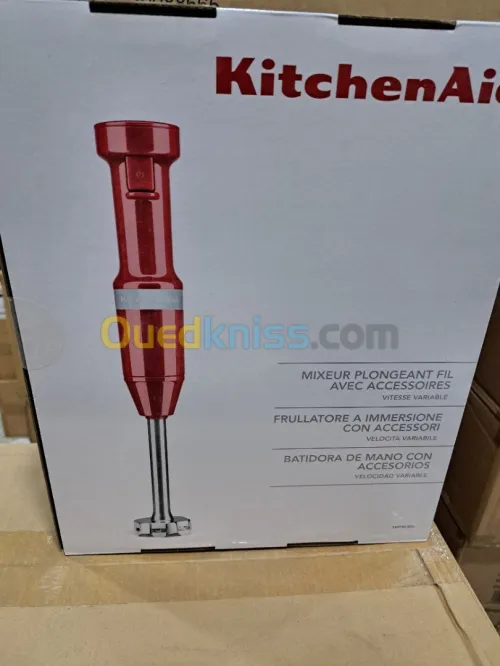 KIT MIXEUR INOX  KITCHENAID AVEC ACCESSOIRE 5KHBV83