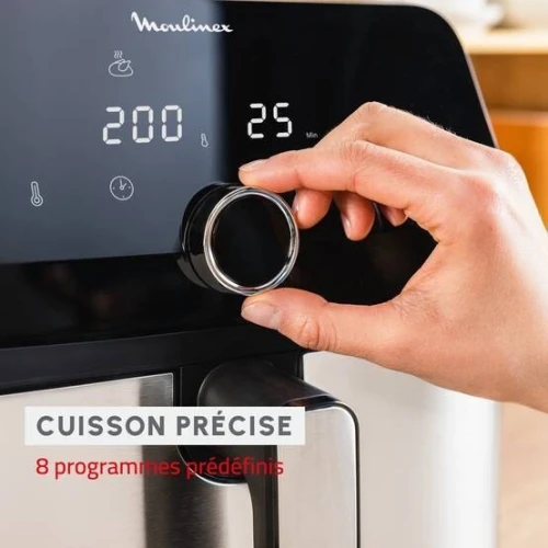 FRITEUSE MOULINEX AIR FRYER EASY FRY MEGA 7.5L 8 PROGRAMME EZ855D20 EUROPÉEN