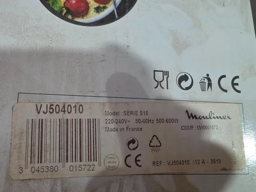 MOULINEX CUISEUR A VAPEUR STEAM"UP 8 PROGRAMME VJ504010 MADE IN FRANCE 