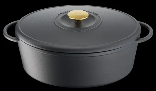 COCOTTE TEFAL PIERRE GAGNAIRE HÉRITAGE OVALE 7.2L 34.26CM FONTE REVÊTEMENT ÉMAIL 