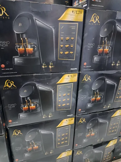 MACHINE À CAFÉ PHILIPS L'OR BARISTA AVEC 9 CAPSULES NOIR 