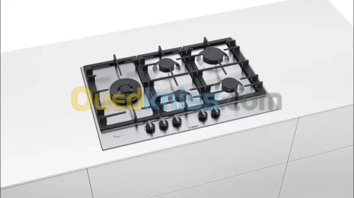 PLAQUE DE CUISSON BOSCH 5 FEUX INOX 75CM SÉRIE 6 FLAME SELECT 