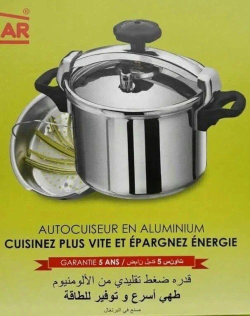 Cocotte Minute Traditionnel Alluminium 4.5L-Argent