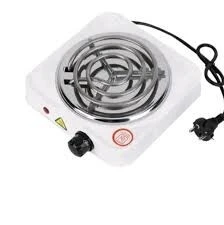 Plaque Chauffante Electrique Spirale - 1000W - Blanc