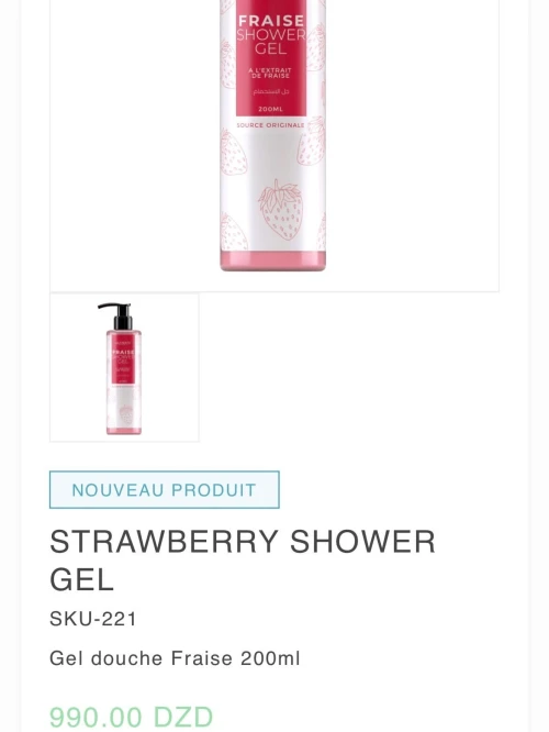 Gel douche et brumes plusieurs goûts