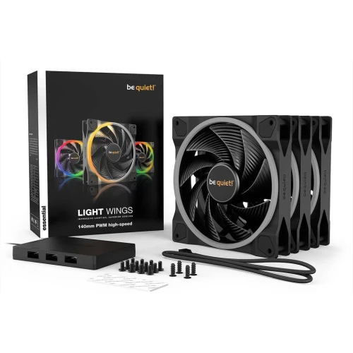 Bequiet Lightwings 3*140 high speed white Blanc