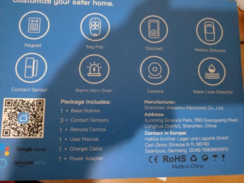 Alarme sans fil Wifi