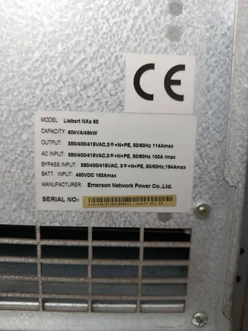 Onduleur 60kva marque EMERSON