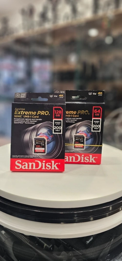 Carte mémoire sandisk extrême pro 64G et 128G
