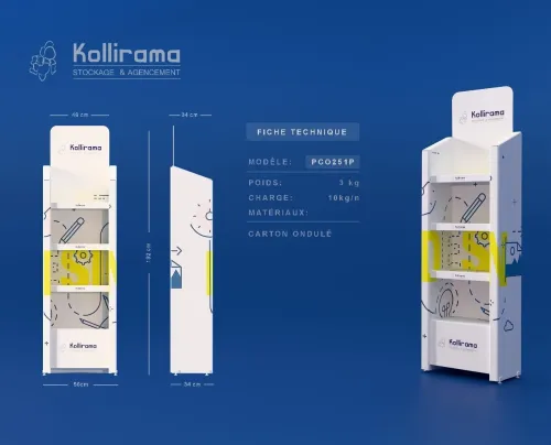 Presentoir personnalisé / presentoir métallique / PLV / Présentoir carton