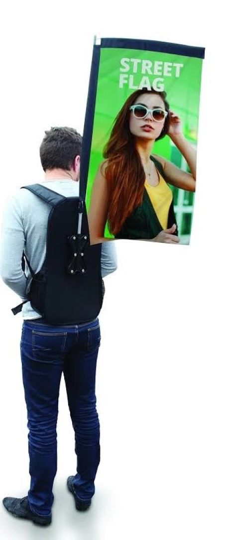 Sac a Dos publicitaire avec Drapeau 