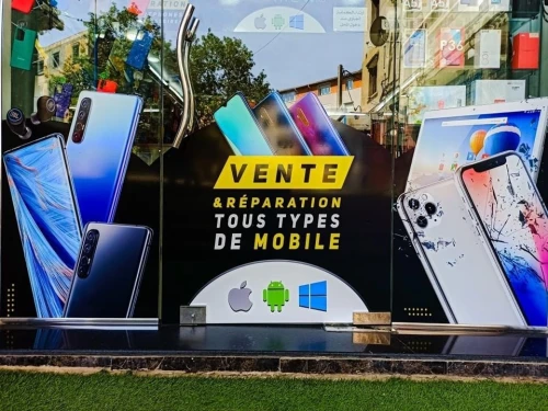 Habillage Vitrine publicitaire 