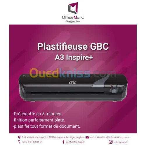 Plastifieuse GBC A3 Inspire+