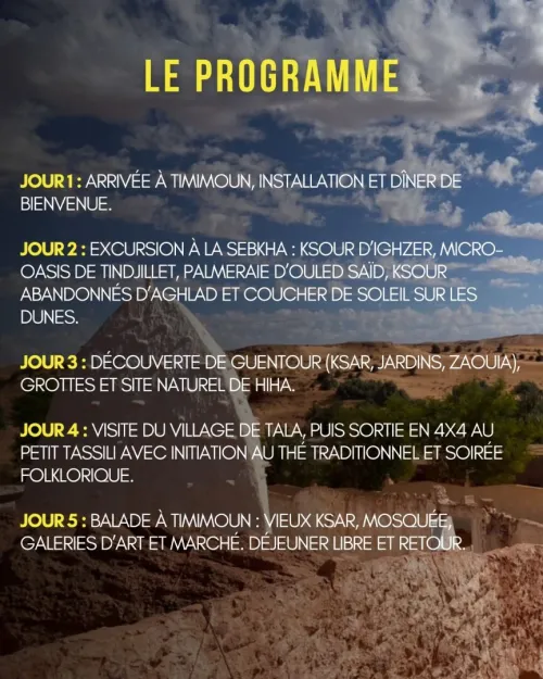TIMIMOUN  LA PERLE ROUGE DU SAHARA