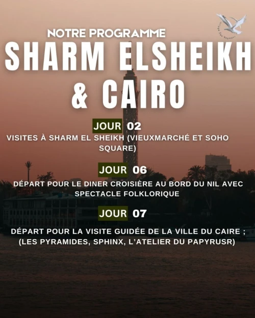 voyage organise EGYPT - CAIRO & SHARM EL SHEIKH