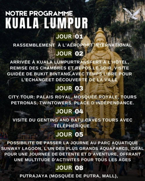 VOYAGE ORGANISE MALAISIE