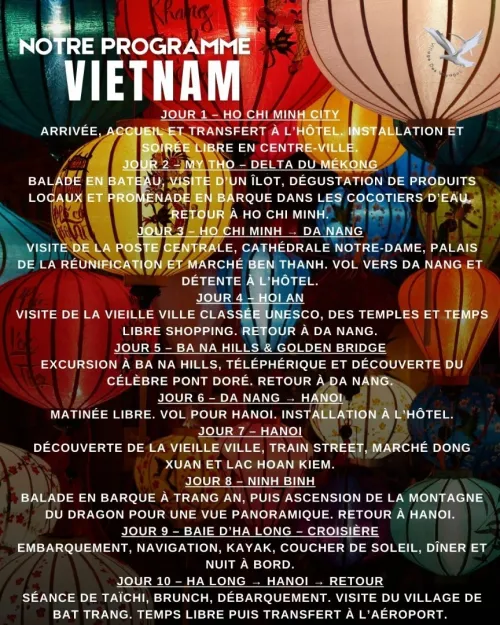 VOYAGE ORGANISE VIETNAM 2026