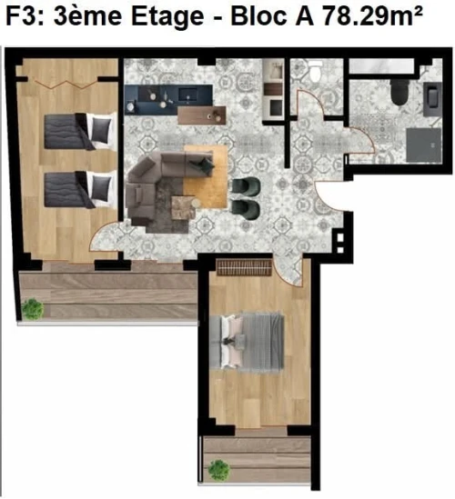 Vente Appartement Studio F2 F3 Béjaïa Bejaia