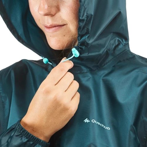VESTE COUPE VENT ET DÉPERLANTE DE RANDONNÉE - RAINCUT 1/2 ZIP - FEMME