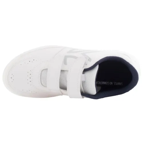 BASKETS À SCRATCH ARTENGO ENFANT - TS 100 JR BLANC