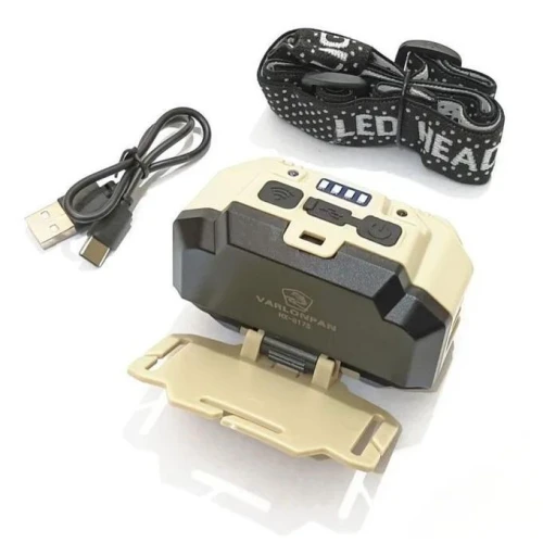 Lampe de poche USB, lampe frontale étanche, lampe COB