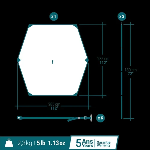 TARP ABRI CAMPING MULTIFONCTION - FRESH
