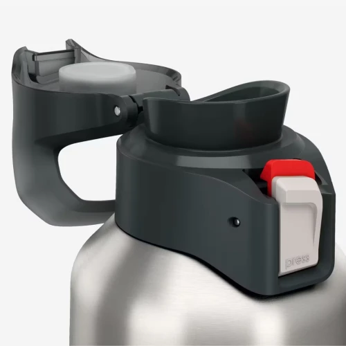 Gourde isotherme inox 1L bouchon à ouverture rapide pour la randonnée 