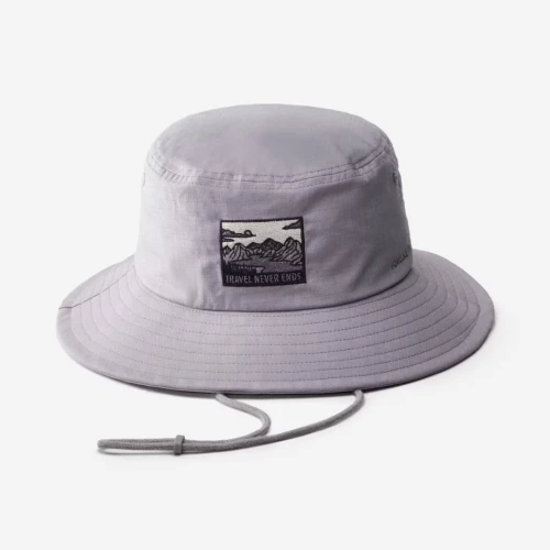 Chapeau de trekking anti-UV Homme - TRAVEL 100 gris