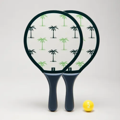 Set raquettes beach tennis woody racket beach ball