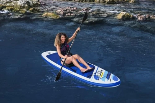 Paddle gonflable HF white oceana convertible pompe+rames+chaise  305*84cm 120Kg