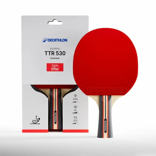 RAQUETTE DE TENNIS DE TABLE TTR 530 SPIN 5* ITTF CLUB PING PONG