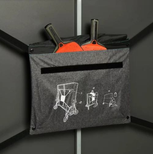 Housse pour table de ping pong de taille standard repliée - PPTC gris
