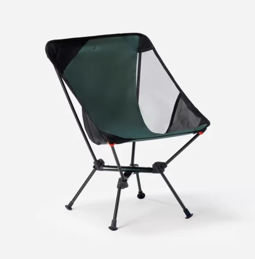 Chaise basse de camping, pliante et ultra compacte, 500 M vert