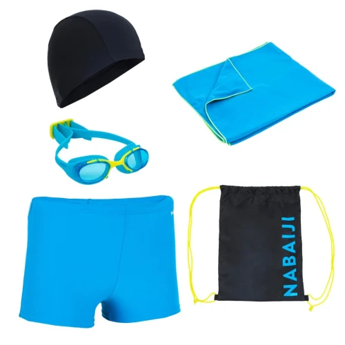 Pack Kit Natation Garçon -  Bleu Noir