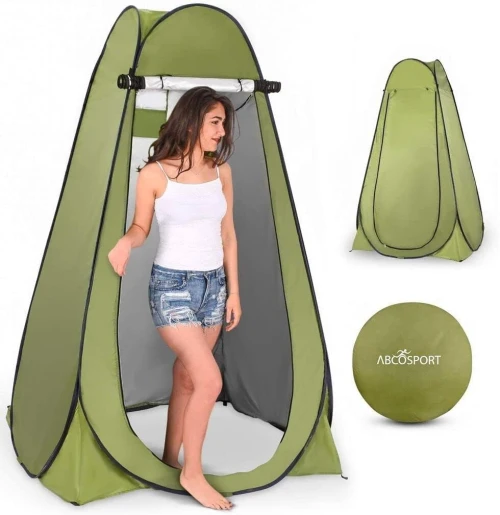 Tente et cabine de douche de camping instantanée, 2 Seconds