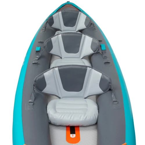 CANOE KAYAK GONFLABLE RANDONNEE FOND HAUTE PRESSION DROP STITCH X100+ 3 PLACES