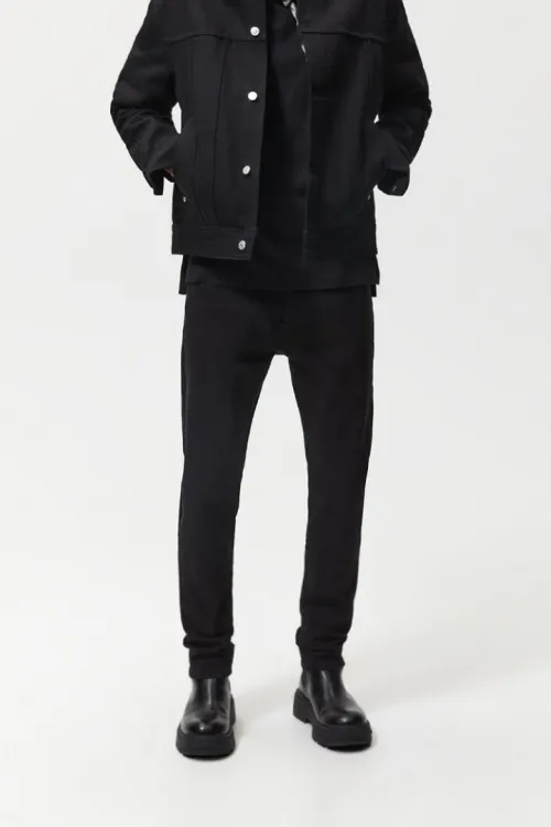 Pantalon jean slim noir Zara