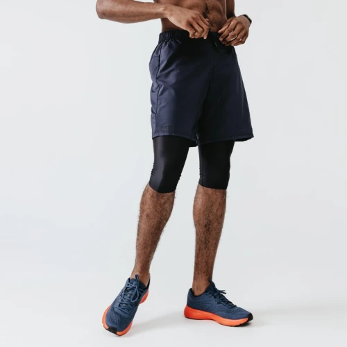 CORSAIRE 3/4 RUNNING RESPIRANT HOMME (COLLANT) - DRY NOIR KALENJI