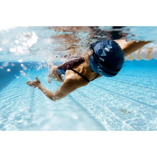 BONNET DE BAIN SILICONE - bleu / noir