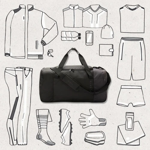Sac sport 55L - CABAS ESSENTIAL noir