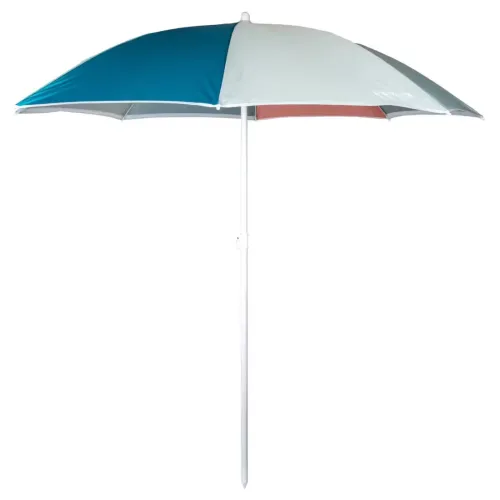 Parasol de plage PARUV Windstop bleu turquoise orange UPF50+ 2 places
