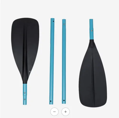 Pagaie de kayak 4P 215 cm -Tribord 100 Bleu