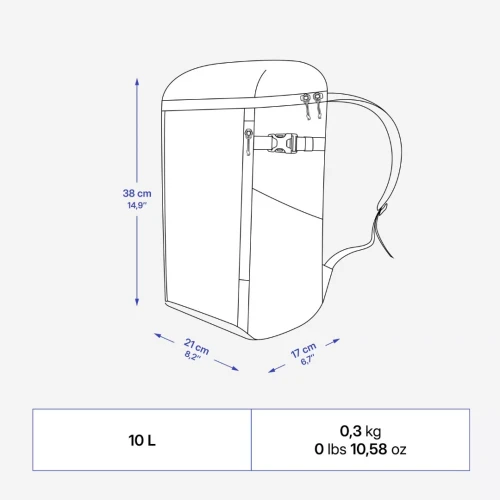 Sac à dos glacière 100 - 10 litres - isotherme et compact