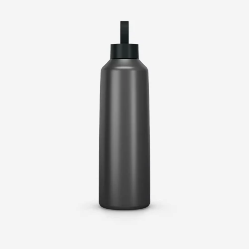 Gourde 100 inox 1,5l avec bouchon à vis pour la randonnée gris