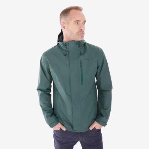 Veste de randonnée imperméable homme, NH500 vert