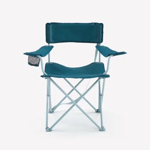 Chaise de camping avec accoudoir, pliante et confortable