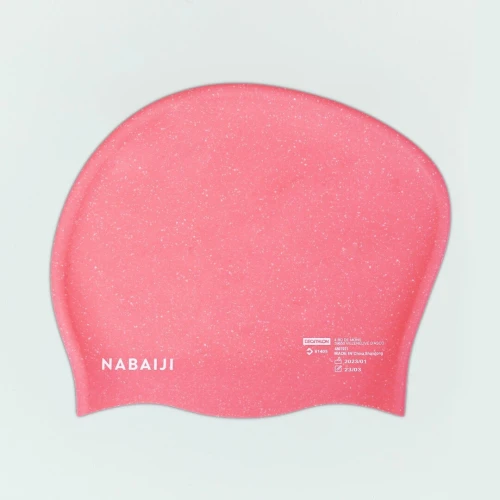 Bonnet de Bain en Silicone - Taille Unique - Cheveux Longs - Rose
