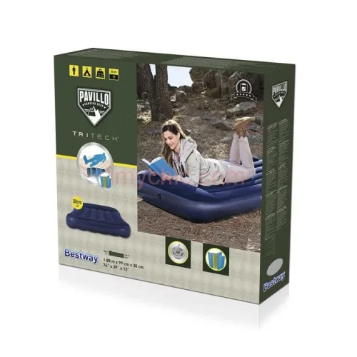 Matelas gonflable de camping Pavillo Tritech 1,5 pers 188*99*30cm Bestway